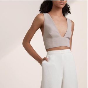 Wilfred Gerland suede-like crop top 💞